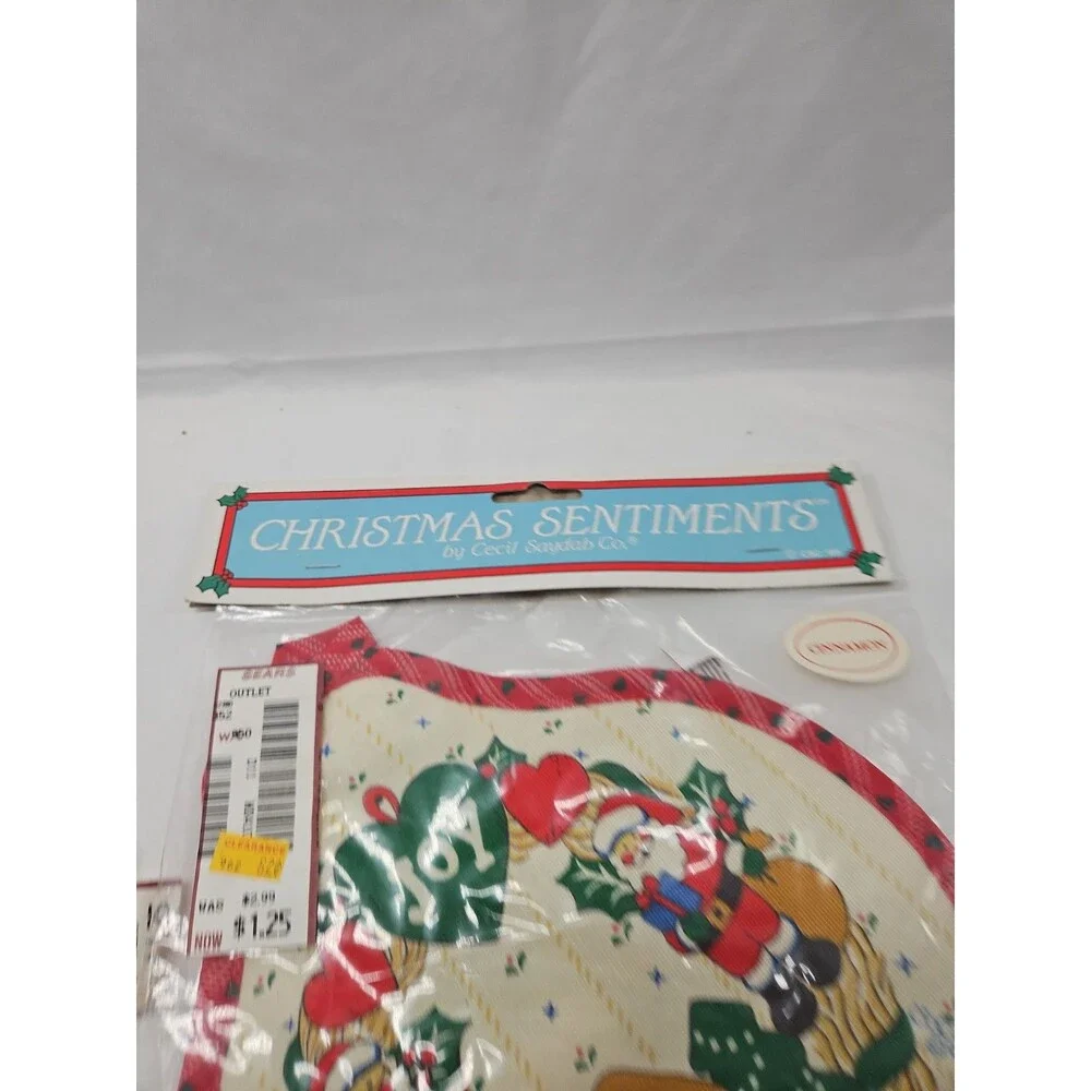 Christmas Potholder Vintage Cecil Saydah Christmas Lot of 2